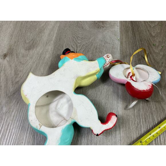 Vintage‎ UCGC Japan Ceramic Clown with Balloons Wall Hanging Decor - Picture 8 of 8